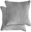 Enhanced Living Pair of Goodwood Textured Wave Pattern Cushion Covers - 43x43cm - Cases Only