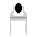 Livingandhome Stylish MDF Makeup Vanity Desk with Stool