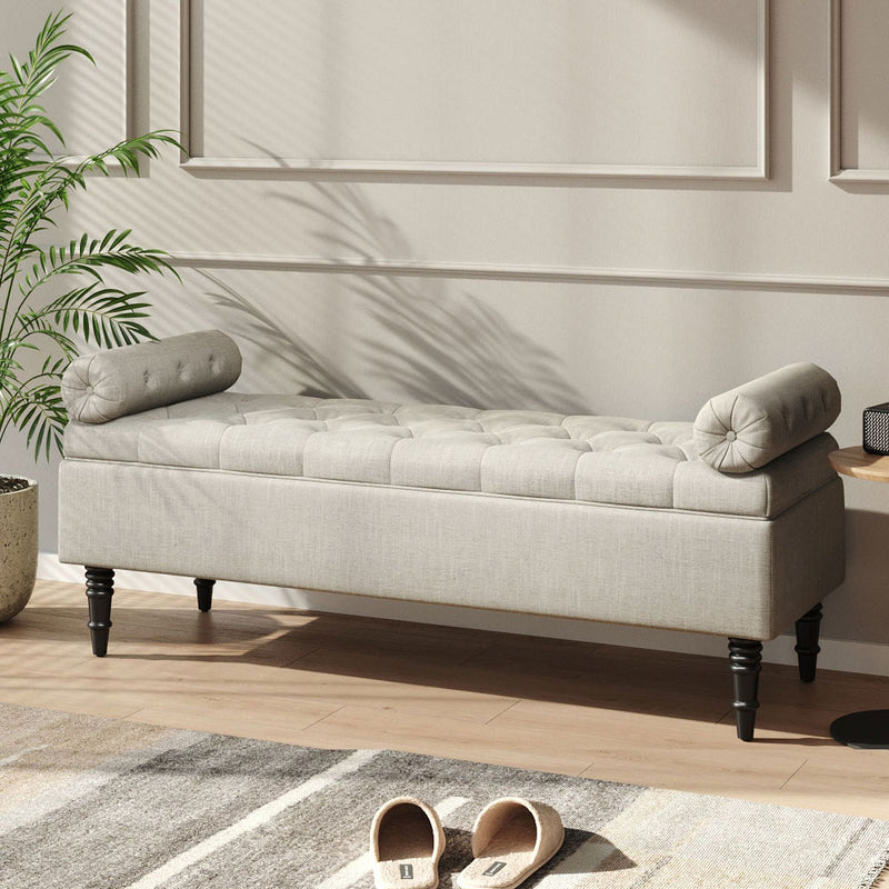 Livingandhome Storage Bench with Side Arms