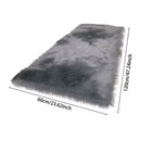 Lifeideas Retangular Super Soft Shaggy Area Rug Grey