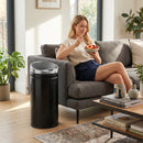HOMCOM 42L Sensor Bin, Stainless Steel Kitchen Bin With, Soft Close, Black