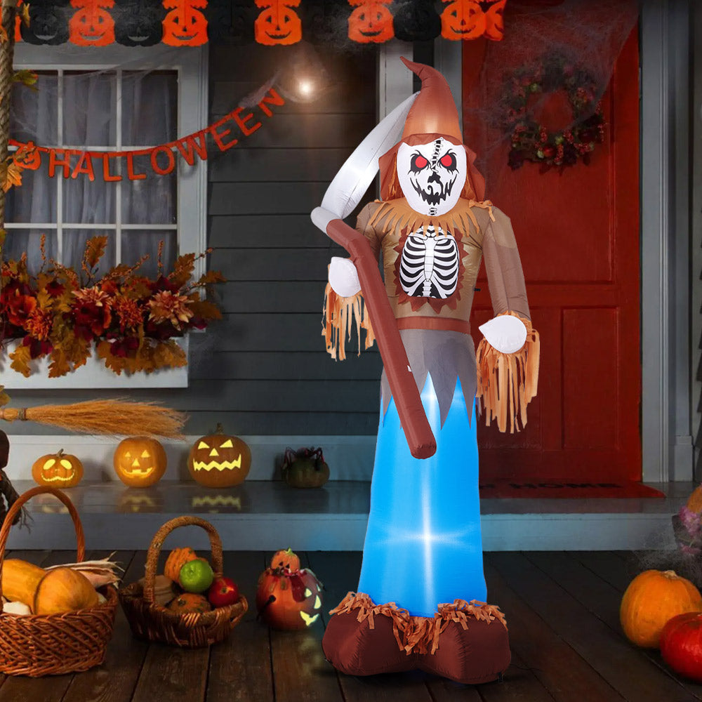 Lighted Scarecrow Grim Reaper Inflatable