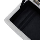 Livingandhome Teddy Fleece Upholstered Storage Ottoman
