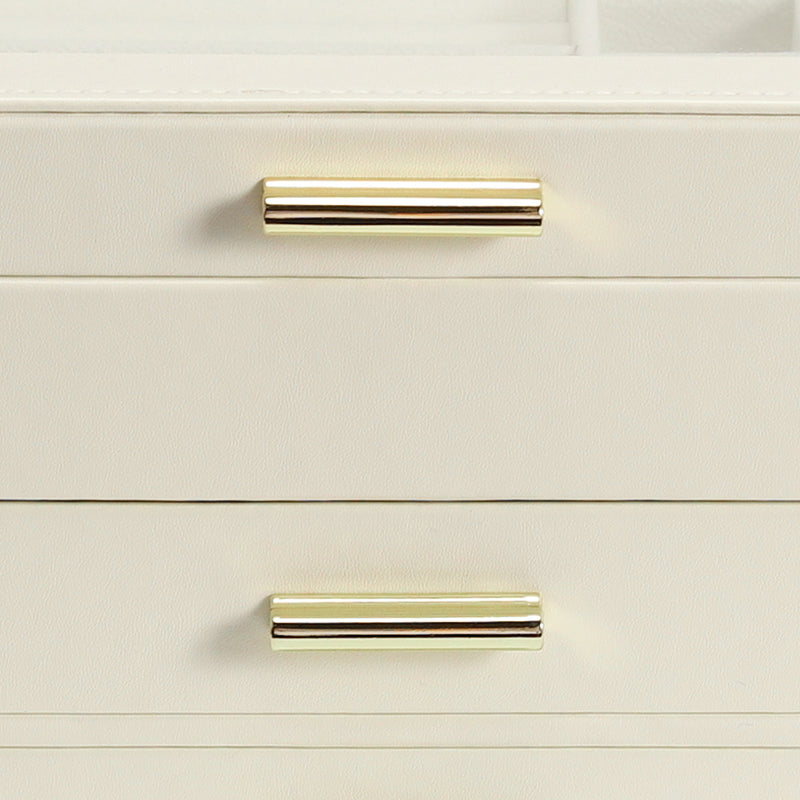 Sheonly PU Leather 3-Tier Jewellery Box Organizer with Drawers