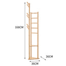 Lifeideas Bamboo Coat Rack Stand Coat Standing Tree for Entryway Bedroom Office
