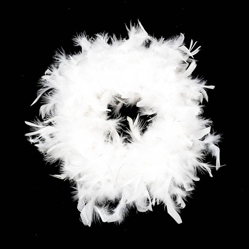 Lifeideas 2m White Feather Boa for Parties and Decorations