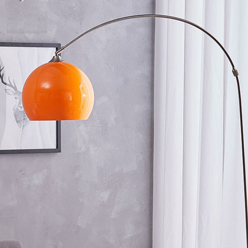 Cottonfy UK Arched Floor Lamp With Marble Base