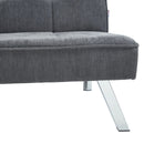 Livingandhome Modern Grey Convertible Sofa Bed