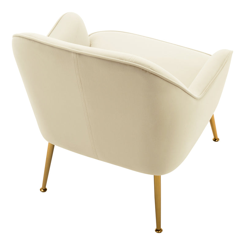 Livingandhome Elegant Upholstered Lounge Chair