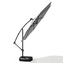 Livingandhome Outdoor 32 LED Lighted Patio Umbrella With Crank Lift System