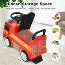Kid's Ride On Push Car Licensed Mercedes Benz Firefighter