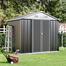 4*6FT/6*8FT/10*8FT/10*12FT Metal Garden Storage Shed With Lockable Door