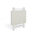 Livingandhome Folding Wooden Dining Table 100x60cm White