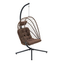 Breeins Swing Hanging Egg Chair With Cushion And Headrest