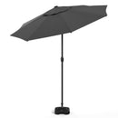 Livingandhome Outdoor Solar 24 LED Lights Patio With Crank For Patio Market With Base