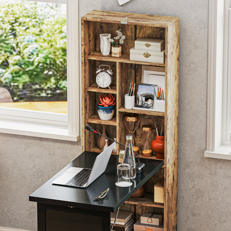 HOMCOM Convertible Desk with Blackboard Multi-function Workstation