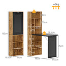 HOMCOM Convertible Desk with Blackboard Multi-function Workstation