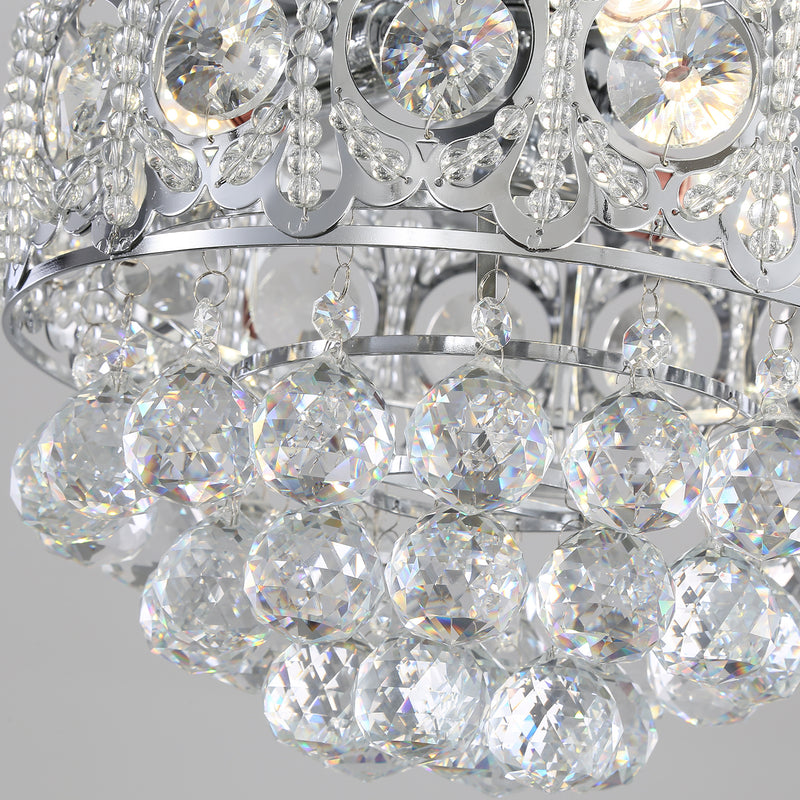 Cottonfy UK Remote Controlled Crystal Fan with Lights