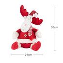 Livingandhome Cute Xmas Reindeer Plush Stuffed Christmas Toy for Children