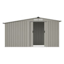 Breeins 4x8FT Metal Garden Storage Shed With Log Storage
