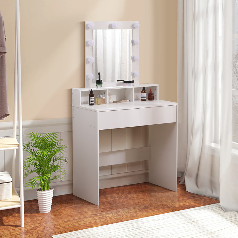 Livingandhome MDF Makeup Table with Mirror