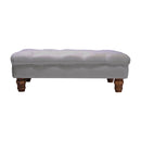 Livingandhome Rectangular Velvet Footstool