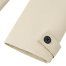Short Double-Breasted Khaki Jacket