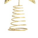 Lifeideas Golden Glitter Star Christmas Tree Topper for Home Decor