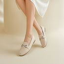 PU Leather Closed Toe Loafers