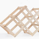 Lifeideas Decorative Foldable Solid Wood Wine Rack