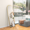 HOMCOM Full Length Mirror with Aluminium Alloy Frame Hanging or Leaning