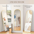 HOMCOM Full Length Mirror with Aluminium Alloy Frame Hanging or Leaning