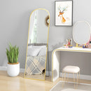 HOMCOM Full Length Mirror with Aluminium Alloy Frame Hanging or Leaning