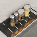 Livingandhome Industrial 3-Piece Wall Mount Spice Rack Organizer