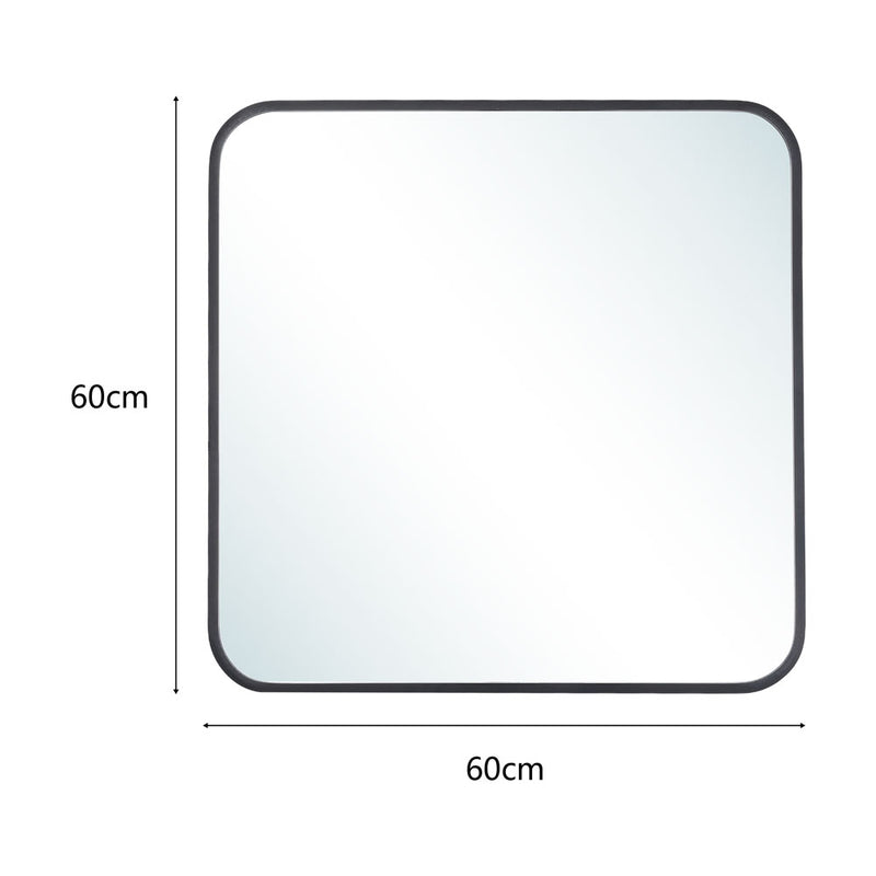 Livingandhome Modern Square Wall Mirror with Aluminum Alloy Frame