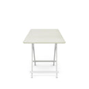 Livingandhome Folding Wooden Dining Table 100x60cm White