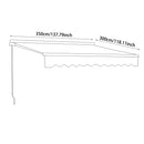 Breeins Outdoor Retractable Patio Awning For Window And Door