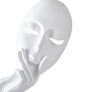 Lifeideas Abstract Resin Woman Face Statue Home Decoration