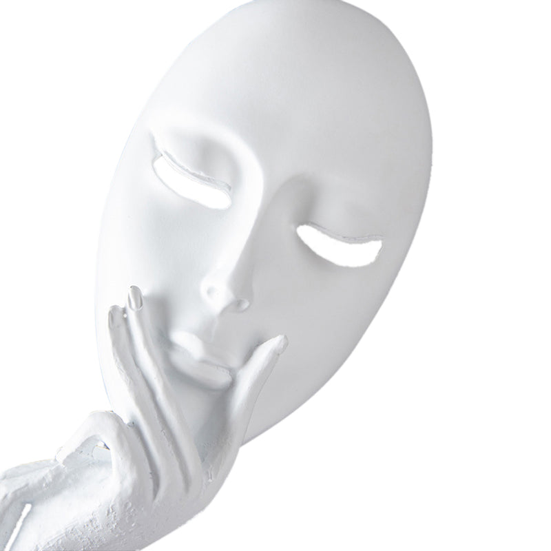 Lifeideas Abstract Resin Woman Face Statue Home Decoration
