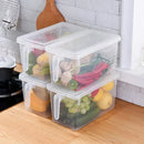 Lifeideas 4Pcs Clear Refrigerator Food Storage Container