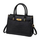 Modishion 3-Pcs PU Leather Handbag with Purse & Card Holder
