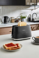 Morphy Richards Hive Black Kettle and Toaster Set
