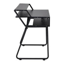 Livingandhome RGB Computer Desk with Headset Hook