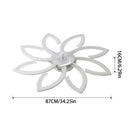 Cottonfy UK Stylish Flower Shape LED Ceiling Fan