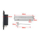 Livingandhome Wall Mount Rectangular Ethanol Fireplace Stainless Steel Heater