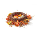 Artificial Pumpkin Maple Leaves Wreath