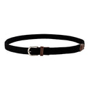 Casual Elastic Braided Belt With D-shape Pin Buckle