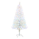 Lifeideas 6FT/1.8M Pre-Lit Artificial Christmas Tree With Foldable Metal Stand