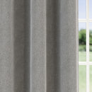 Enhanced Living Chester Grey Eyelet Thermal Noise Reducing Blackout Curtains - Pair