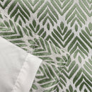 Enhanced Living Aspen Green Chevron Pattern Eyelet Thermal Noise Reducing Room Darkening Curtains - Pair